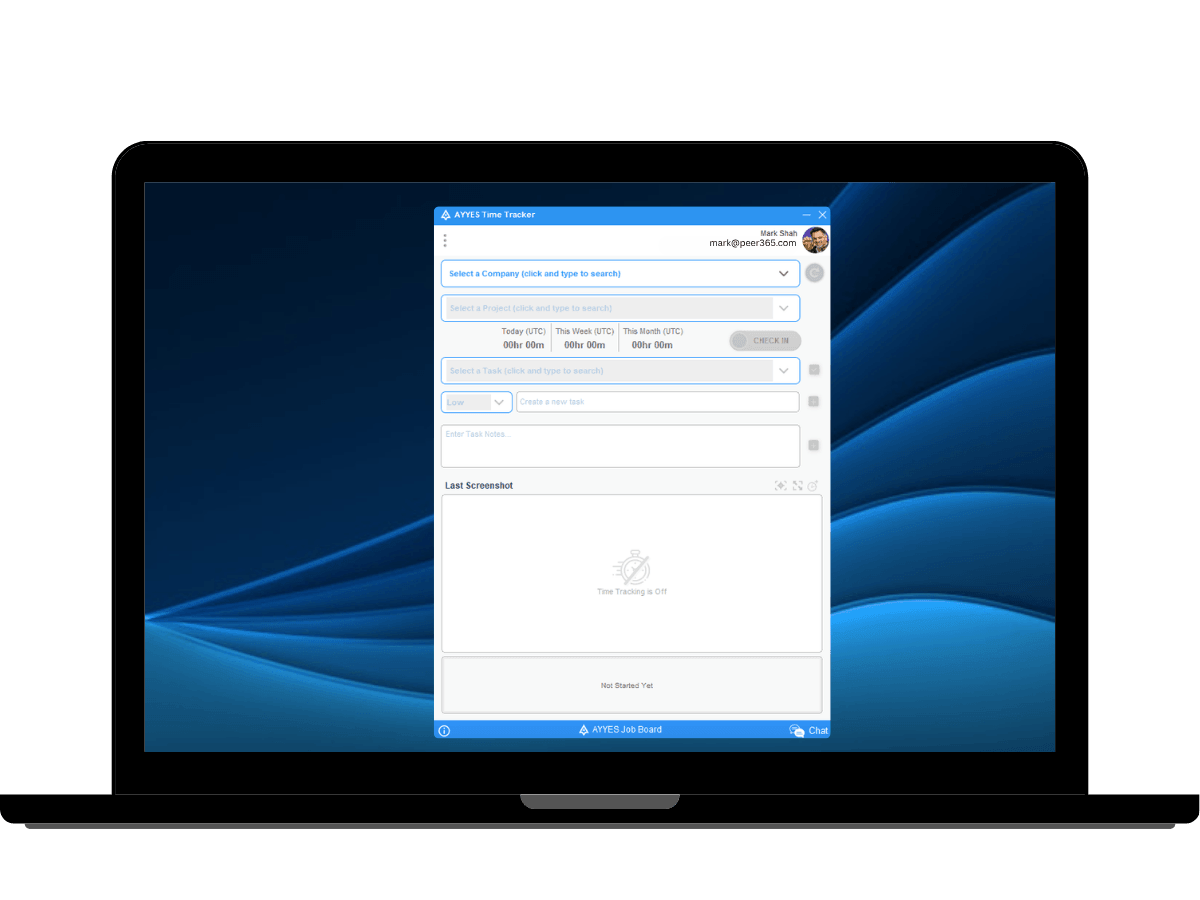ayyes desktop time tracker