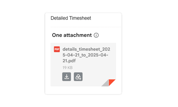 export timesheet as pdf in email