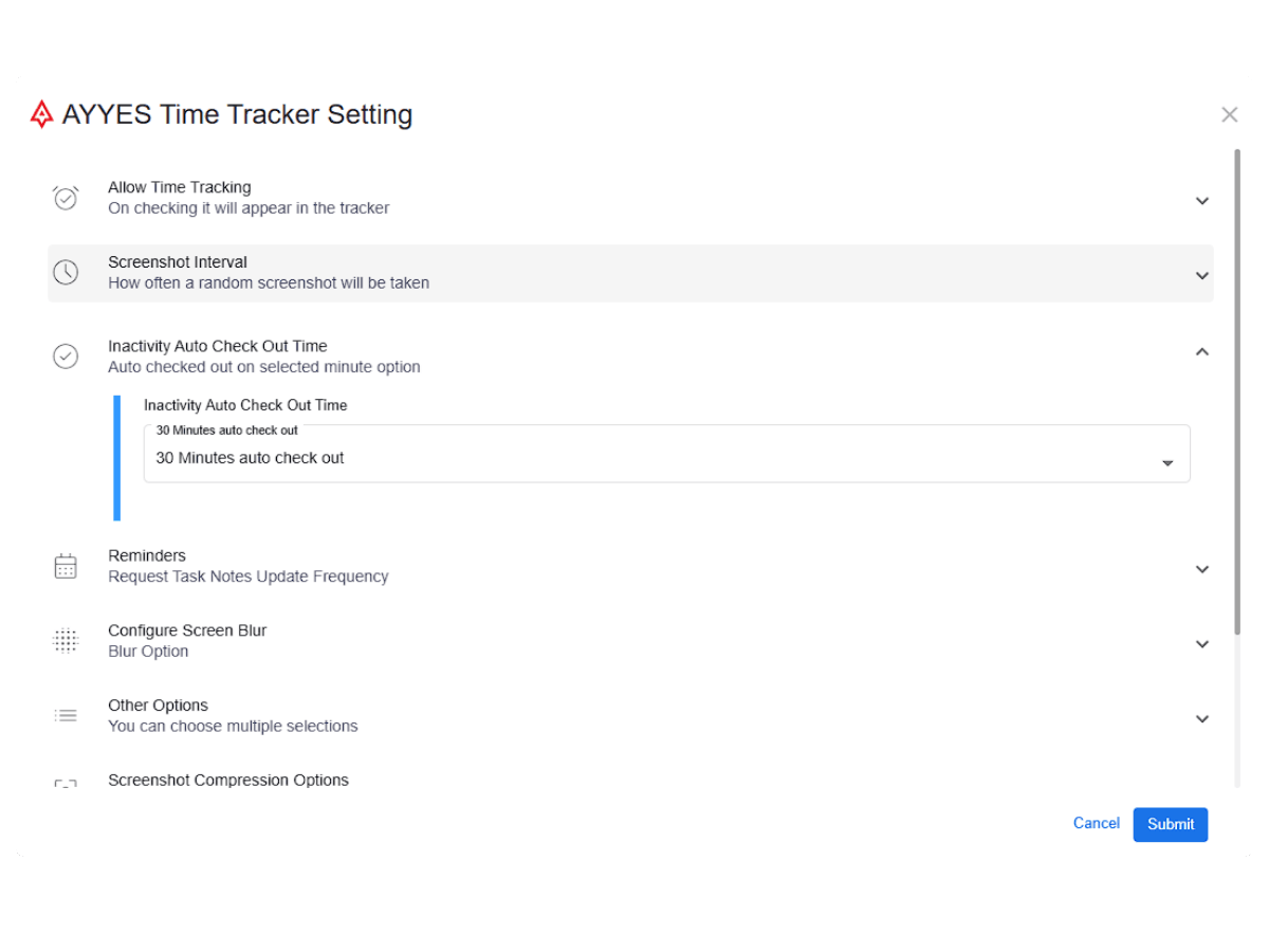 automatic idle detection settings