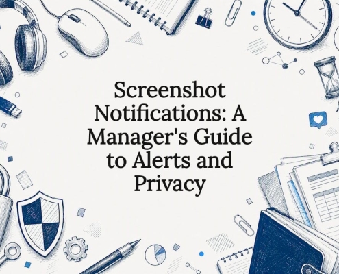 Decorative title card illustration for screenshot notifications