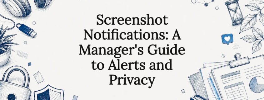 Decorative title card illustration for screenshot notifications