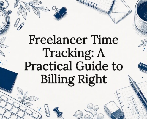 Decorative professional blog post title card illustration