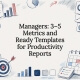 Productivity report metrics title card