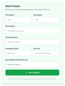 AYYES Forms - Lead form template