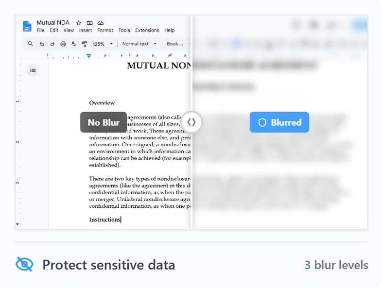 Screenshot Blur