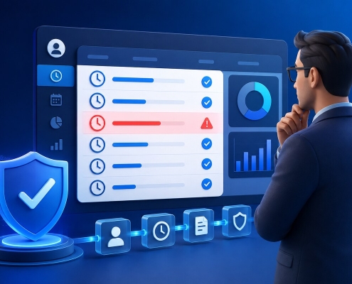 Timesheet fraud detection and prevention dashboard