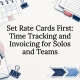 Time tracking and invoicing title card