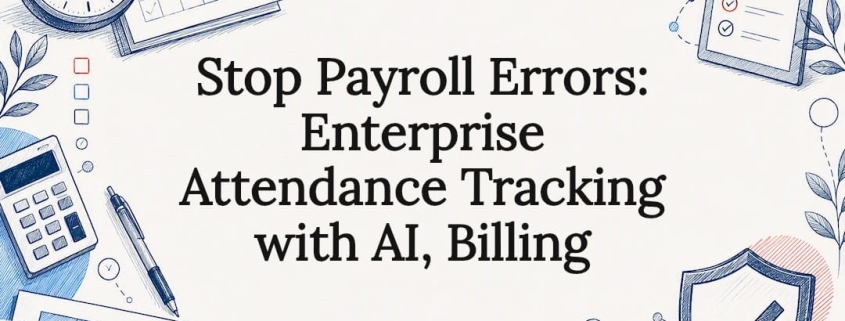 Decorative AI attendance payroll title card