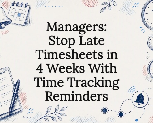 Time tracking reminders title card