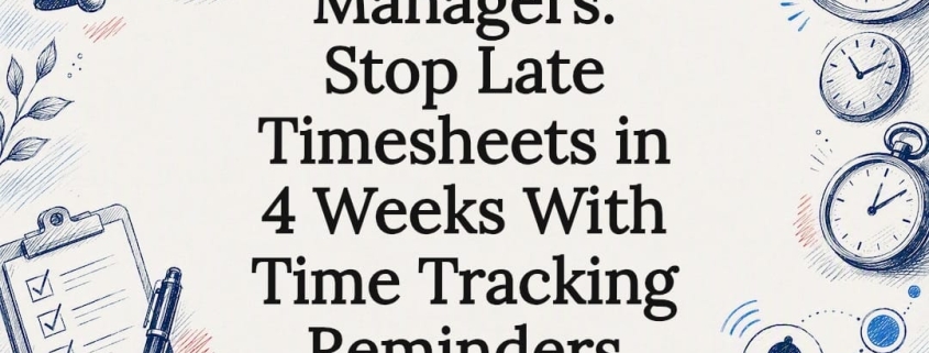 Time tracking reminders title card