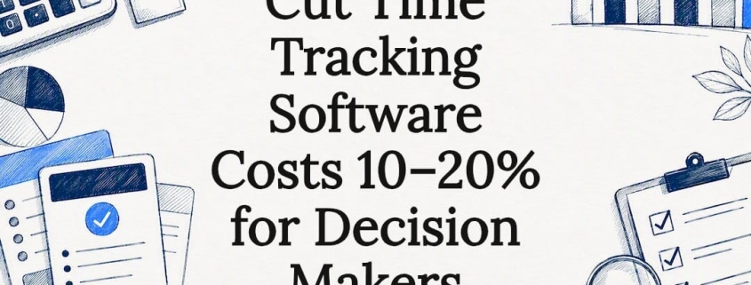 Decorative time tracking cost title card