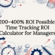 Decorative time tracking ROI title card