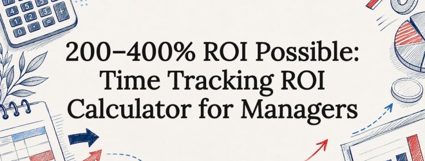 Decorative time tracking ROI title card