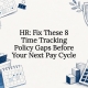 Decorative time tracking policy title card