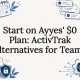 Decorative time tracking alternatives title card