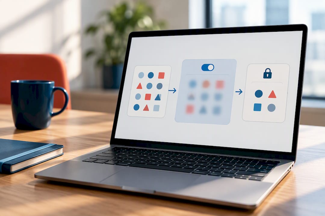 Illustration of blurred activity privacy controls