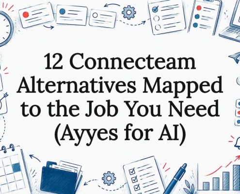 Decorative Connecteam alternatives title card illustration