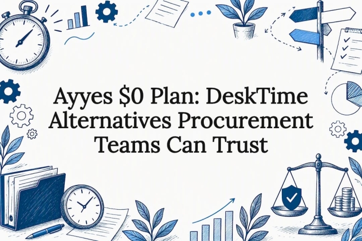Decorative time tracking alternatives title card
