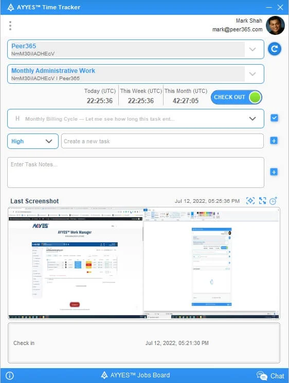 Time Tracking Software - AYYES™ Time Tracker Software
