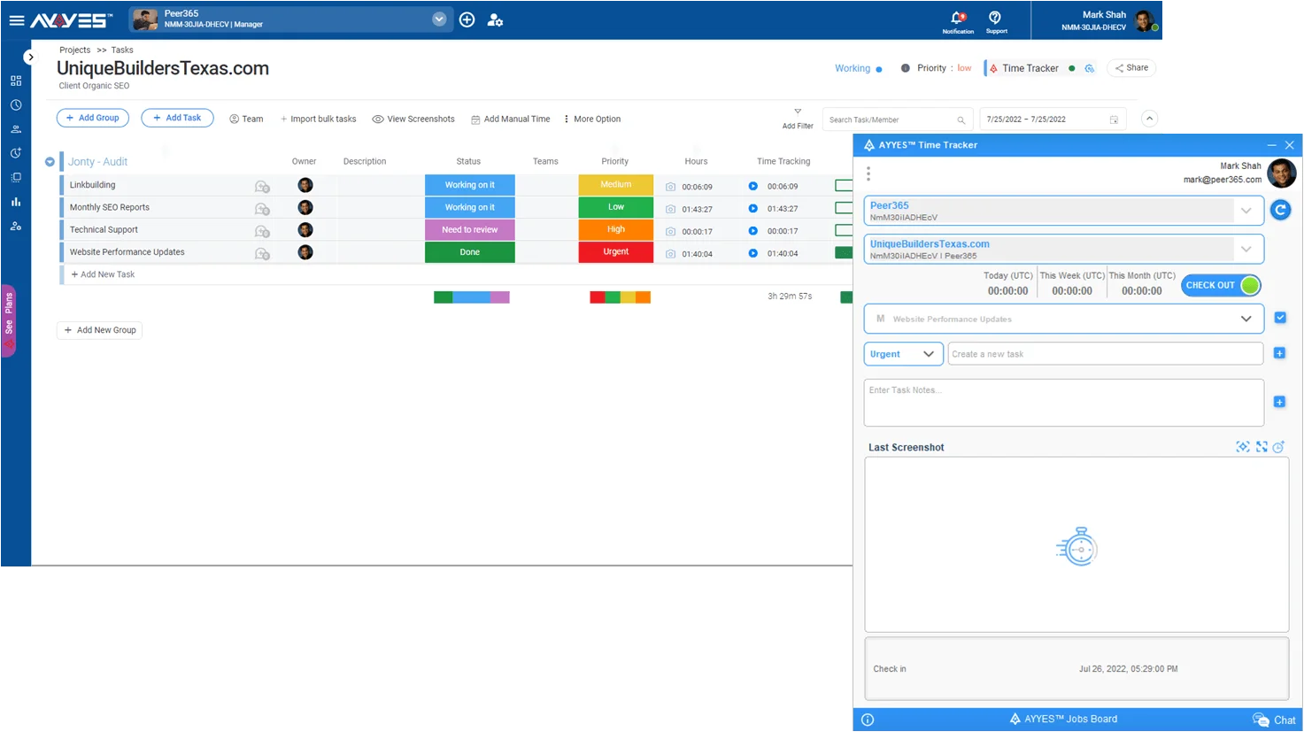 Time Tracking App